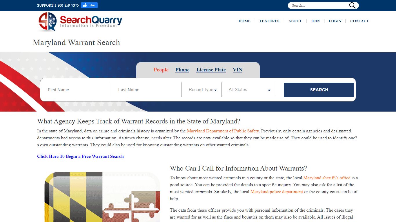 Free Maryland Warrant Search | Enter a Name to View Warrants Online